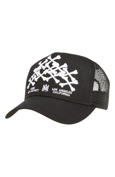 fcbf7f71-11ce-4669-870b-8bd64b0a8b73-removebg-preview.png Stacked Bones Logo Adjustable Trucker Hat - Image 1